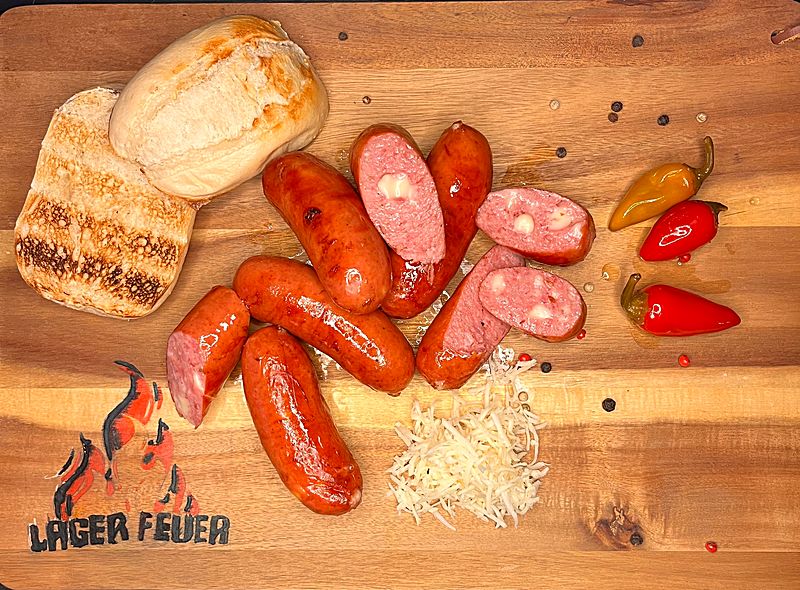 Käsekrainer — käsegefüllte Grillwurst im 6er-Pack